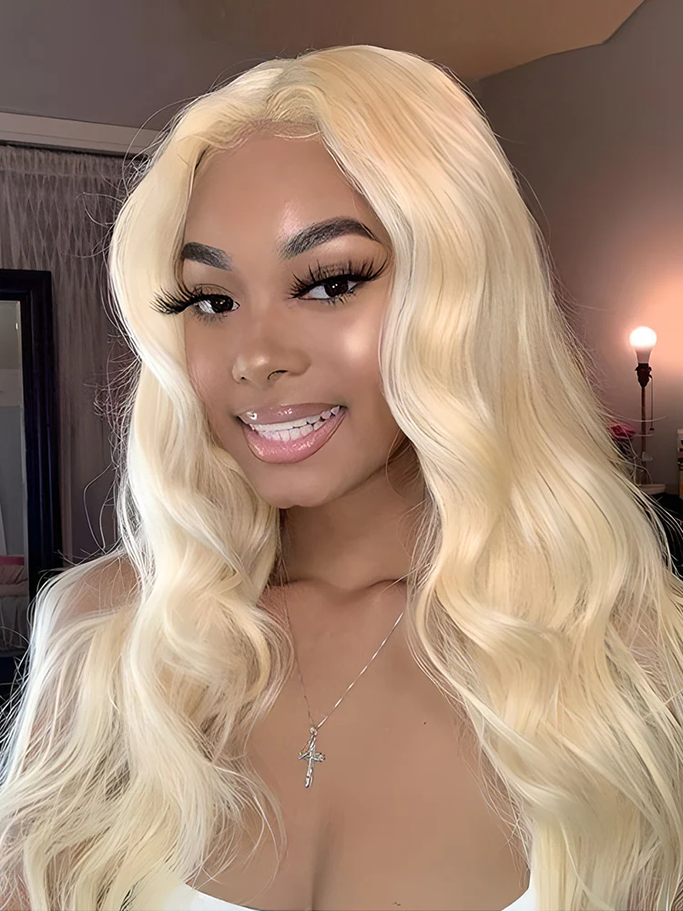 CurlyMe Pre-Plucked Wear Go Glueless Body Wave Hair 613 Blonde Pre-cut Lace - Image 11