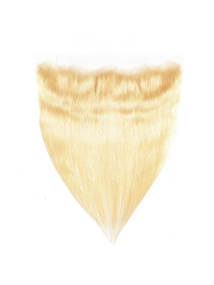 CurlyMe Straight #613 Blonde Virgin Human Hair 13x4 Lace Frontal