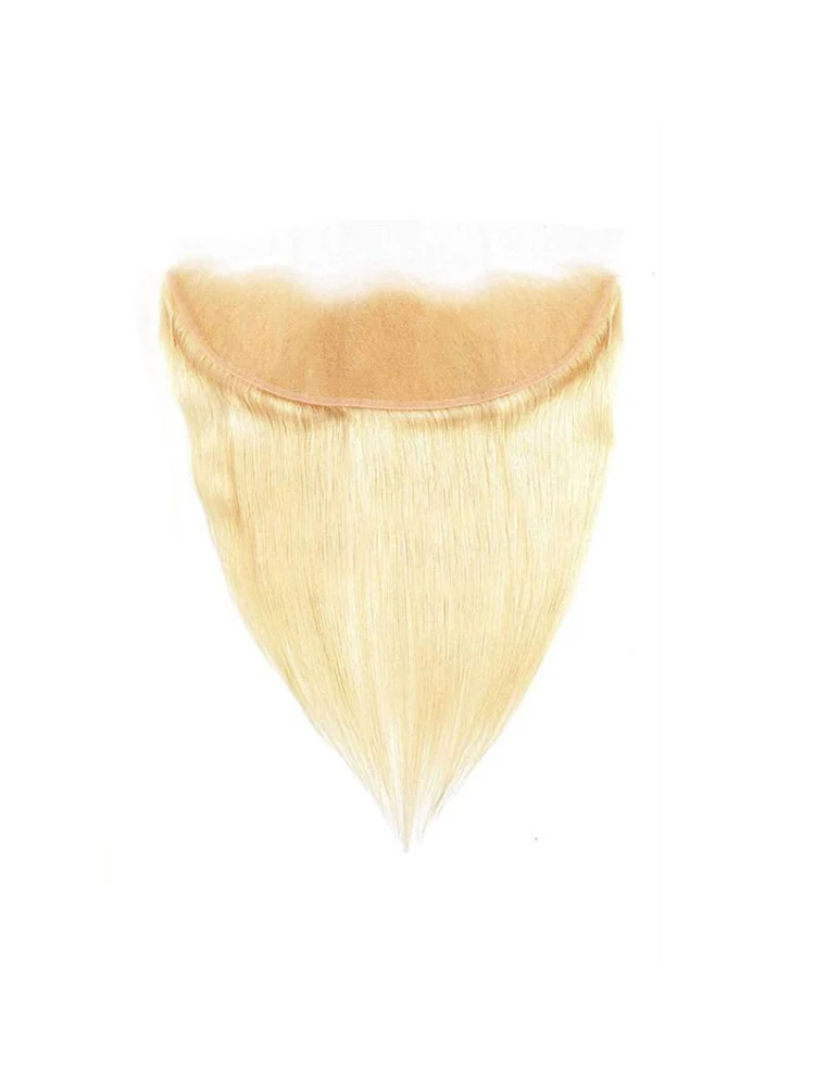 CurlyMe Straight #613 Blonde Virgin Human Hair 13x4 Lace Frontal - Image 2