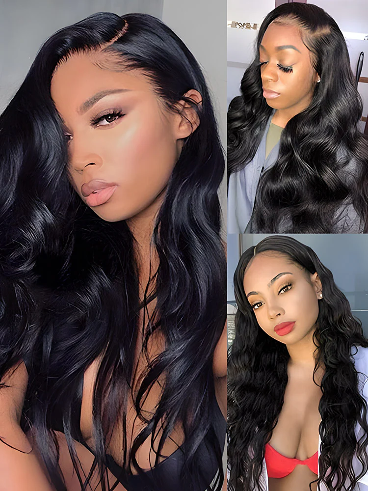 CurlyMe U part Wig 180% Density Body Wave Hair Glueless No Lace Human Hair Wigs - Image 3