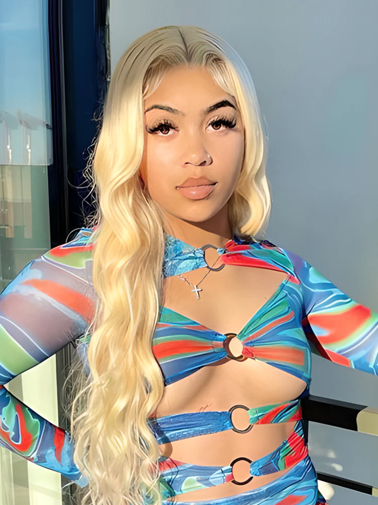 CurlyMe 613 Blonde Human Hair Wig Body Wave Lace Front Wigs Pre Plucked - Image 3