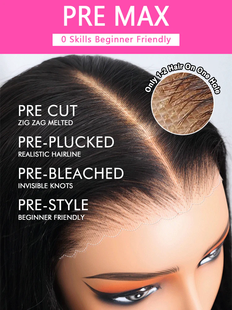 CurlyMe Pre-cut 9x6 Lace M-cap Wear Go Glueless Mini Knots Kinky Curly Hair HD Lace Front Wig Pre-plucked - Image 13