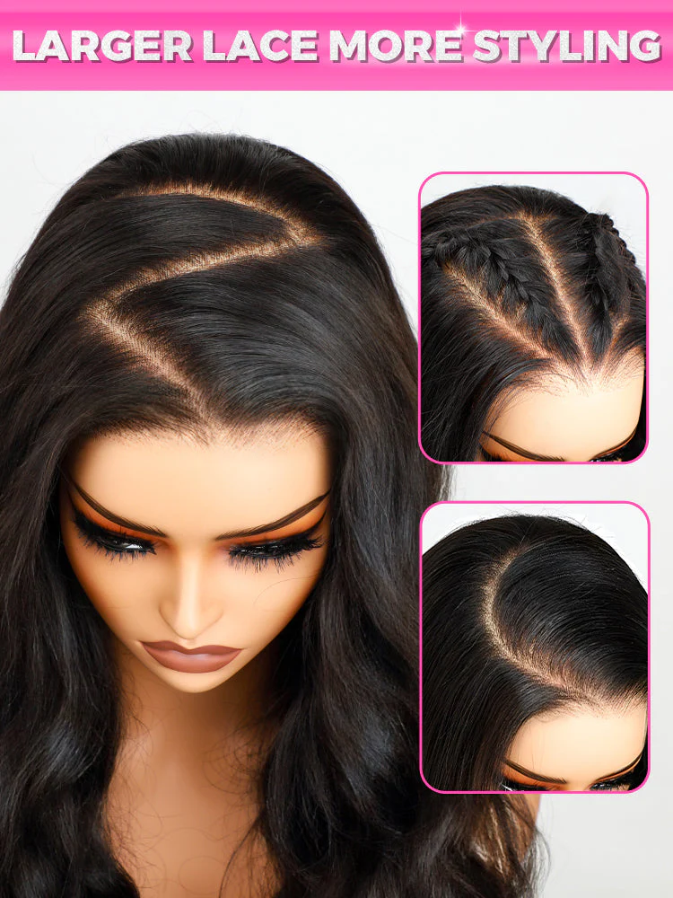 CurlyMe Wear Go Blow Out Straight Bob 7x5 HD Lace Glueless Wig Pre-Bleached Tiny Knots - Image 9