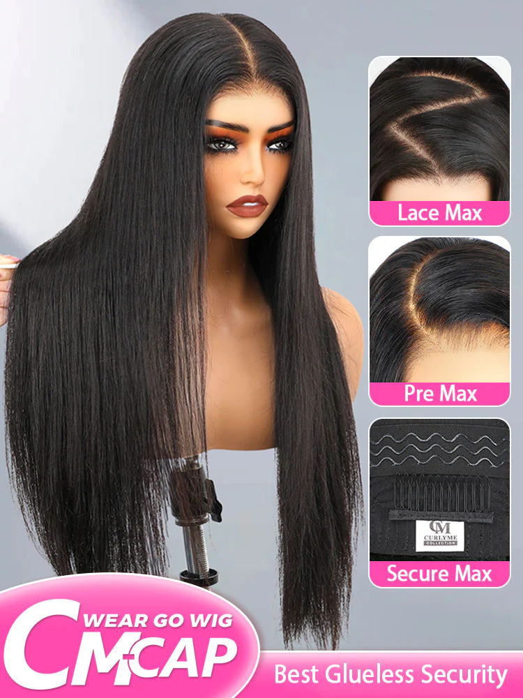 CurlyMe 9x6 HD Lace M-cap Wear Go Glueless Mini Knots Straight Hair Pre-cut Lace Front Wig Pre-plucked - Image 2
