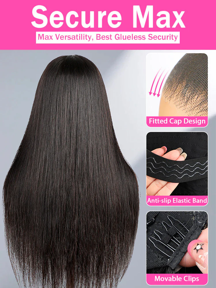 CurlyMe 9x6 HD Lace M-cap Wear Go Glueless Mini Knots Straight Hair Pre-cut Lace Front Wig Pre-plucked - Image 6