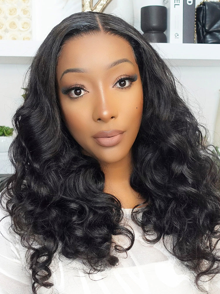CurlyMe Ocean Wave Glueless Wear Go Wig Pre-cut HD Lace Wig Pre-plucked - Image 2