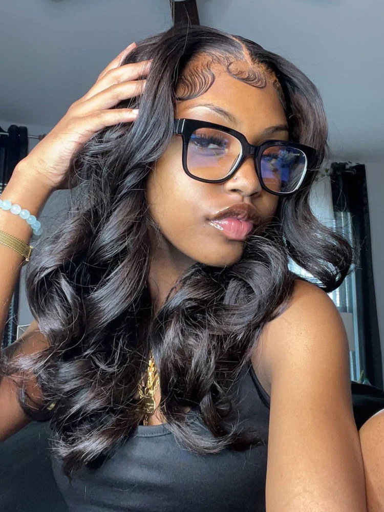 CurlyMe Pre-bleached 13x4 Swiss HD Lace/Transparent Lace Wigs Loose Deep Wave Hair Lace Front Wigs - Image 3