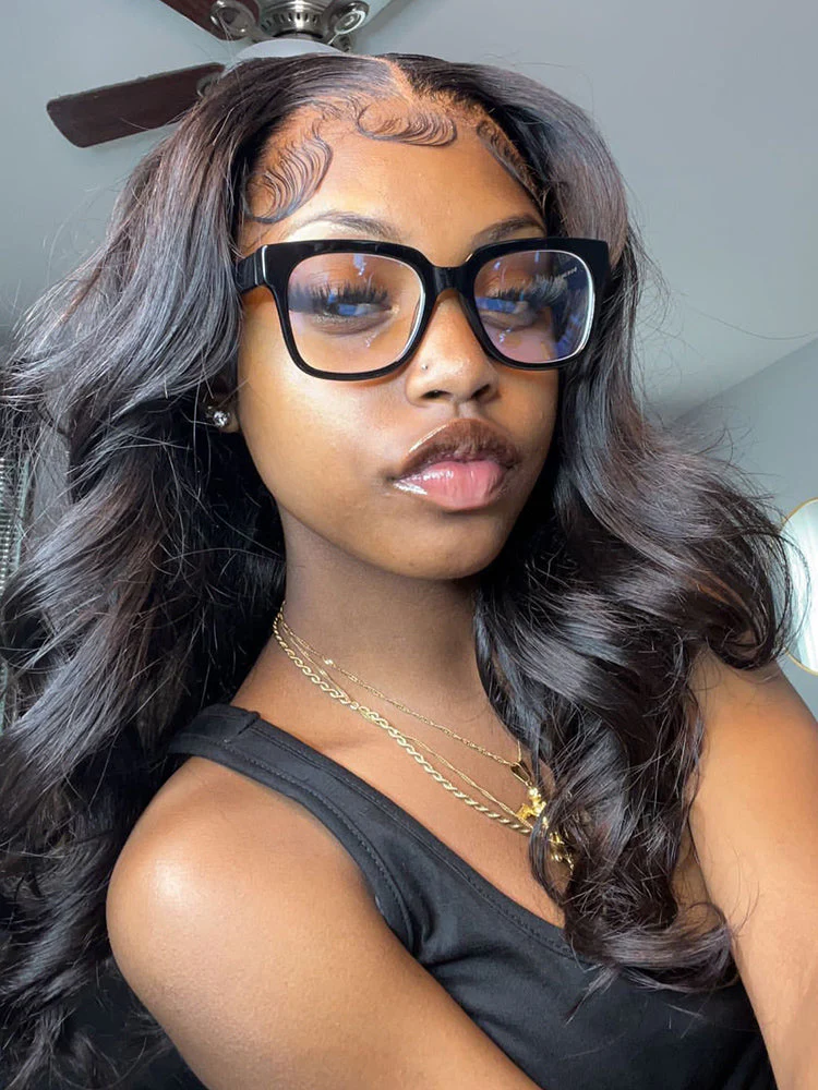 CurlyMe Pre-bleached 13x4 Swiss HD Lace/Transparent Lace Wigs Loose Deep Wave Hair Lace Front Wigs - Image 5
