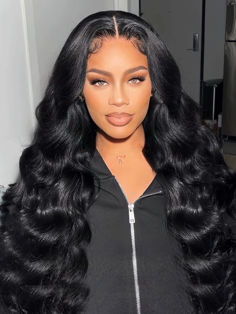 CurlyMe 9x6 HD Lace M-cap Wear Go Glueless Mini Knots Body Wave Hair Pre-cut Lace Front Wig Pre-plucked - Image 8