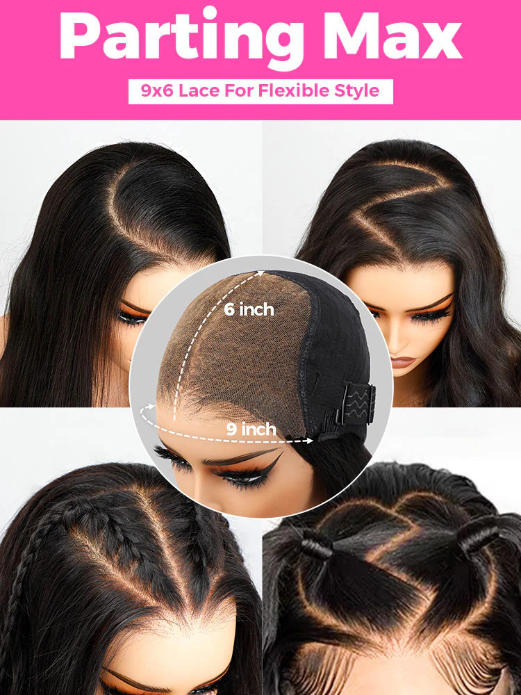 CurlyMe Pre-cut 9x6 Lace M-cap Wear Go Glueless Mini Knots Wand Curl Hair HD Lace Front Wig Pre-plucked - Image 7