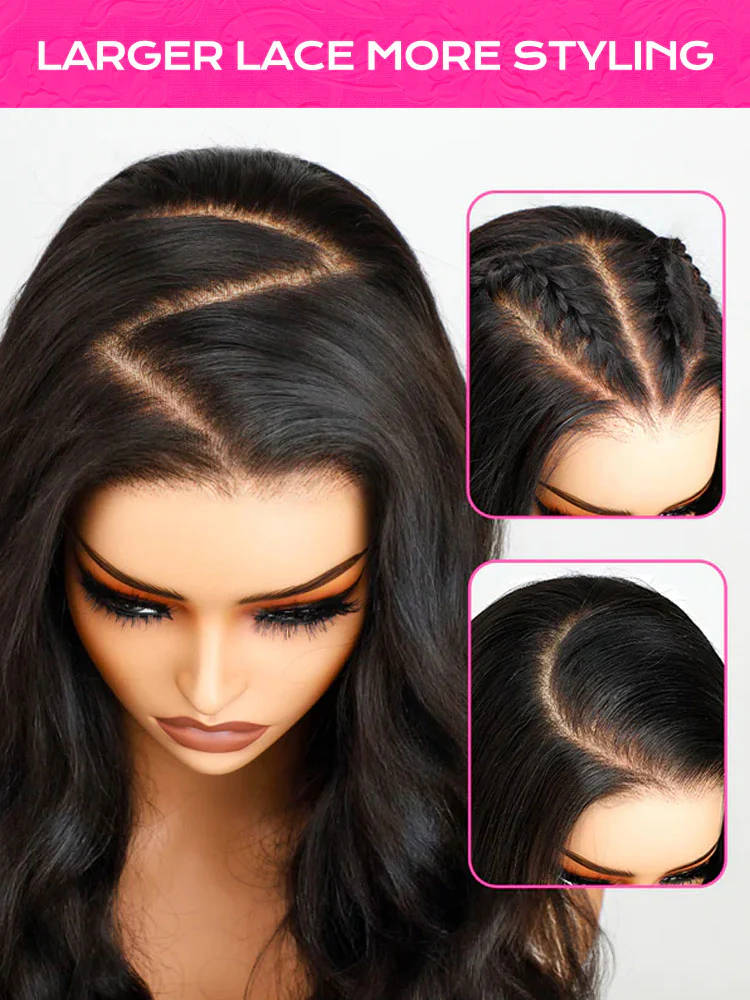 CurlyMe 7x5 HD Lace Glueless Kinky Straight Wig Wear Go Pre Cut Lace Wig - Image 10