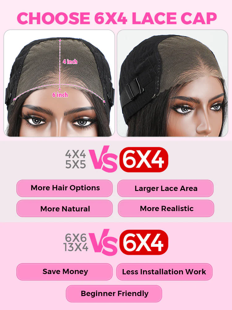 [Clearance Sale]Wear Go Glueless Wig Pre-cut 6x4 HD Lace Kinky Curly Human Hair Wig - Image 12