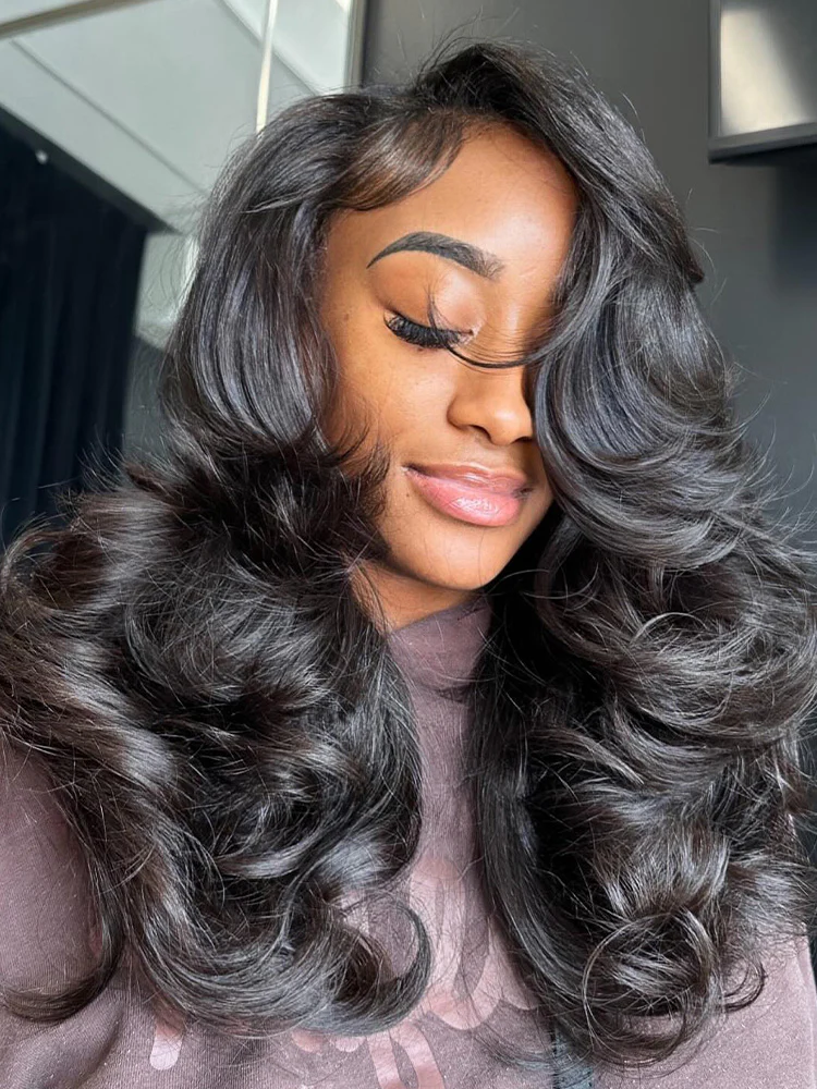 CurlyMe Bleached Knots 250% Density C Part 9x6 Body Wave Wear Go Glueless Wig With Baby Hair - Image 3